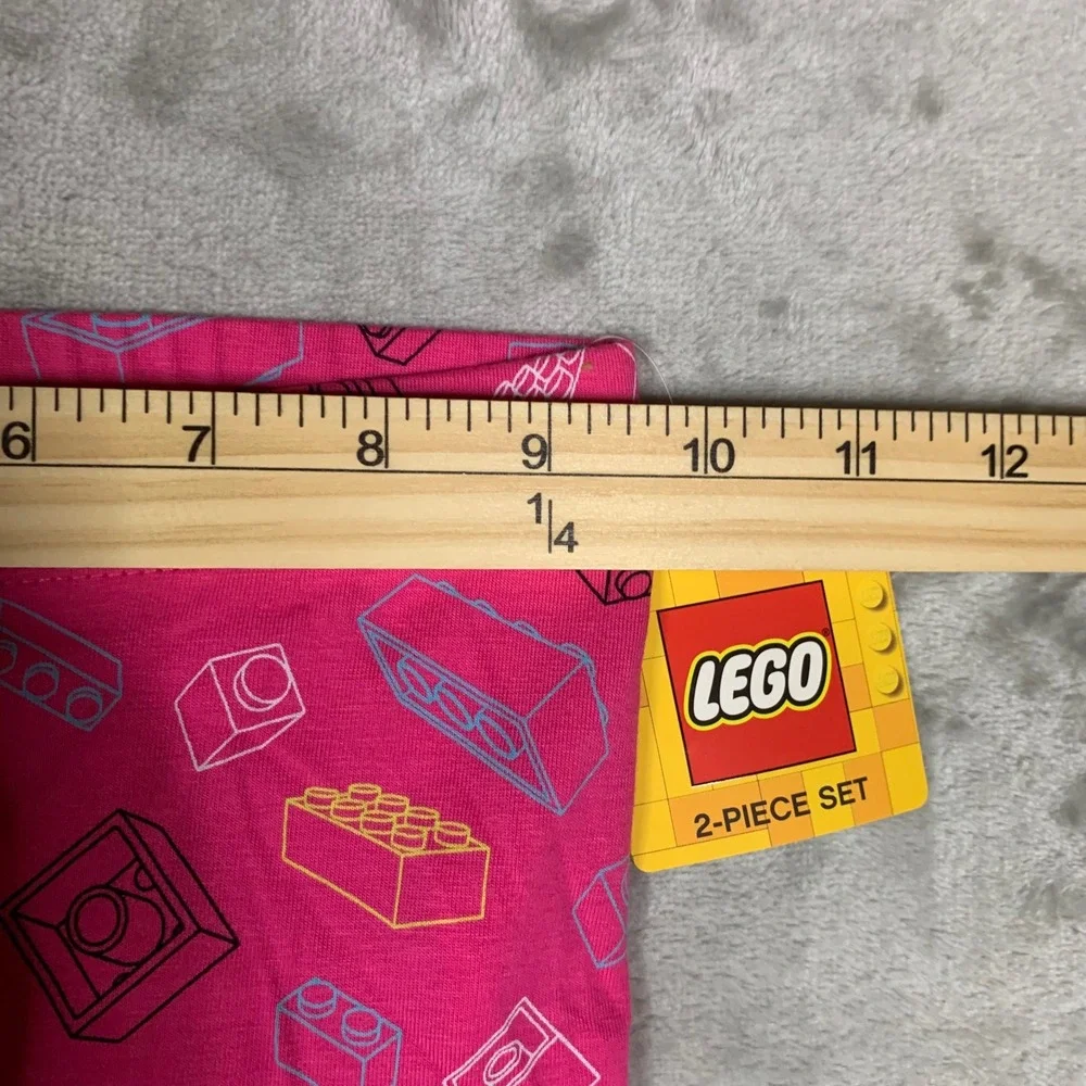 NEW LEGO Girls 2-Piece Outfit Set Size 3T Pink Black Play It Cool Shirt Leggings